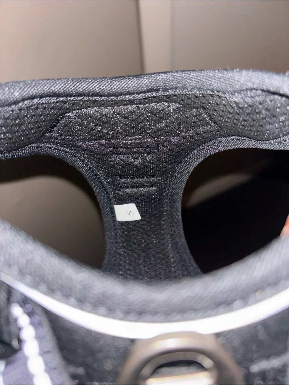 Black Reflective Padded Dog Harness - Size S